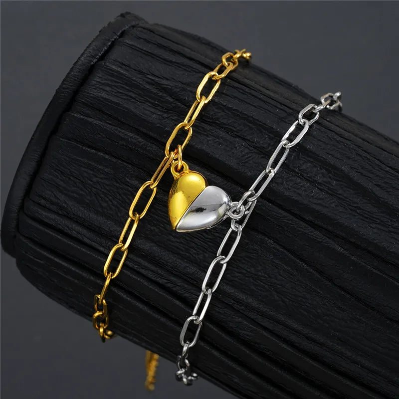 Bracelet Duo Magnétique – Lien du Cœur
