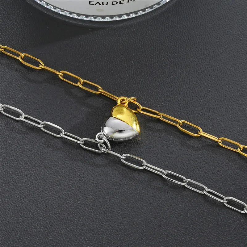 Bracelet Duo Magnétique – Lien du Cœur