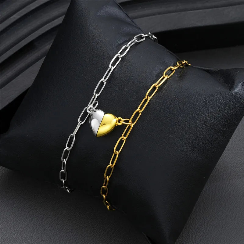 Bracelet Duo Magnétique – Lien du Cœur