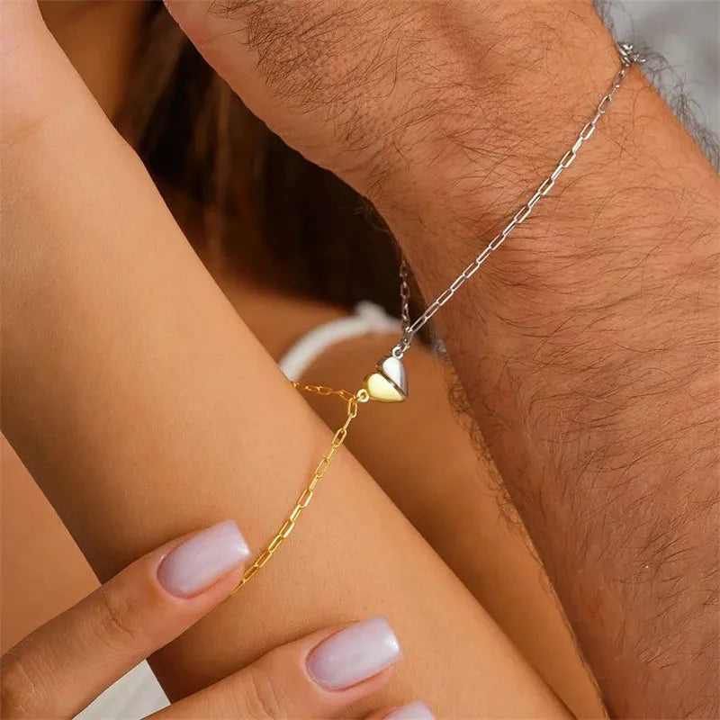 Bracelet Duo Magnétique – Lien du Cœur
