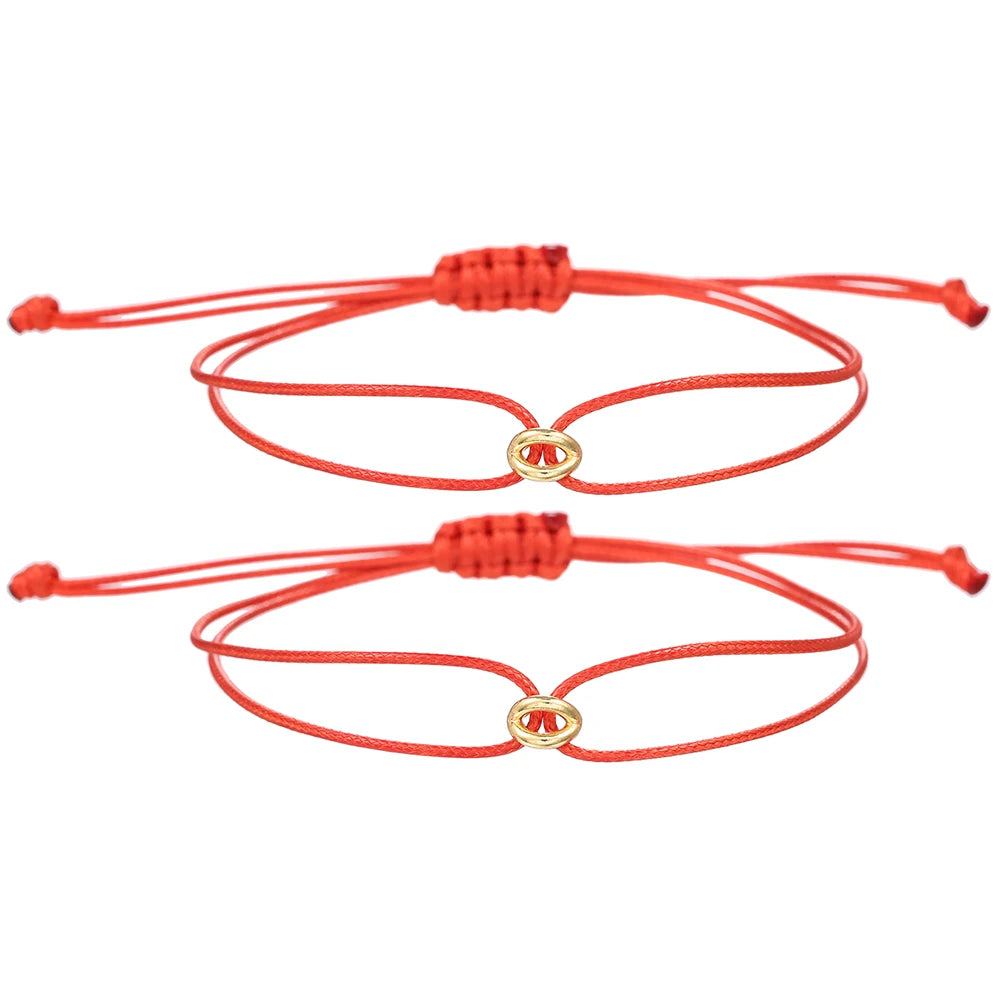 Bracelet Porte-Bonheur Tressé Ajustable - Symbole de Lumière et Protection