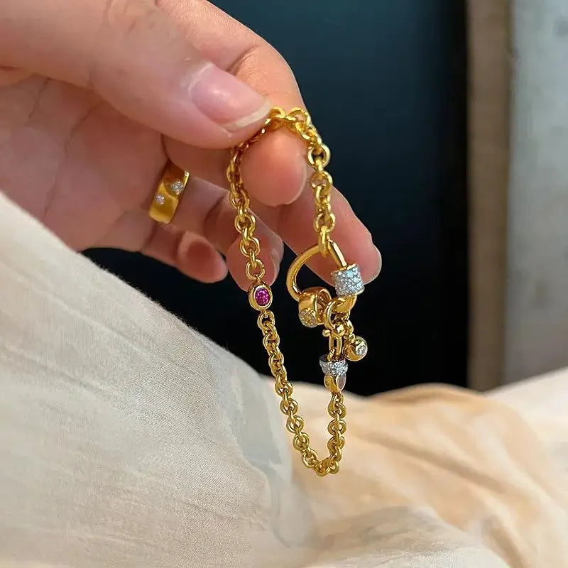 Bracelet Charm Cœur Luxe Mariage