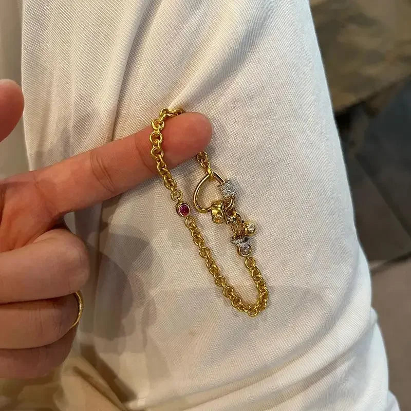 Bracelet Charm Cœur Luxe Mariage