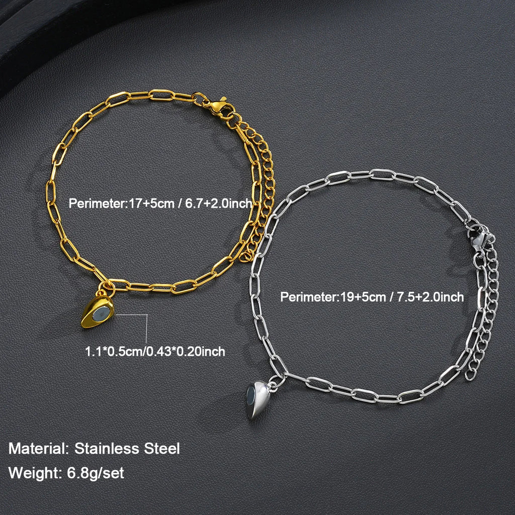 Bracelet Duo Magnétique – Lien du Cœur