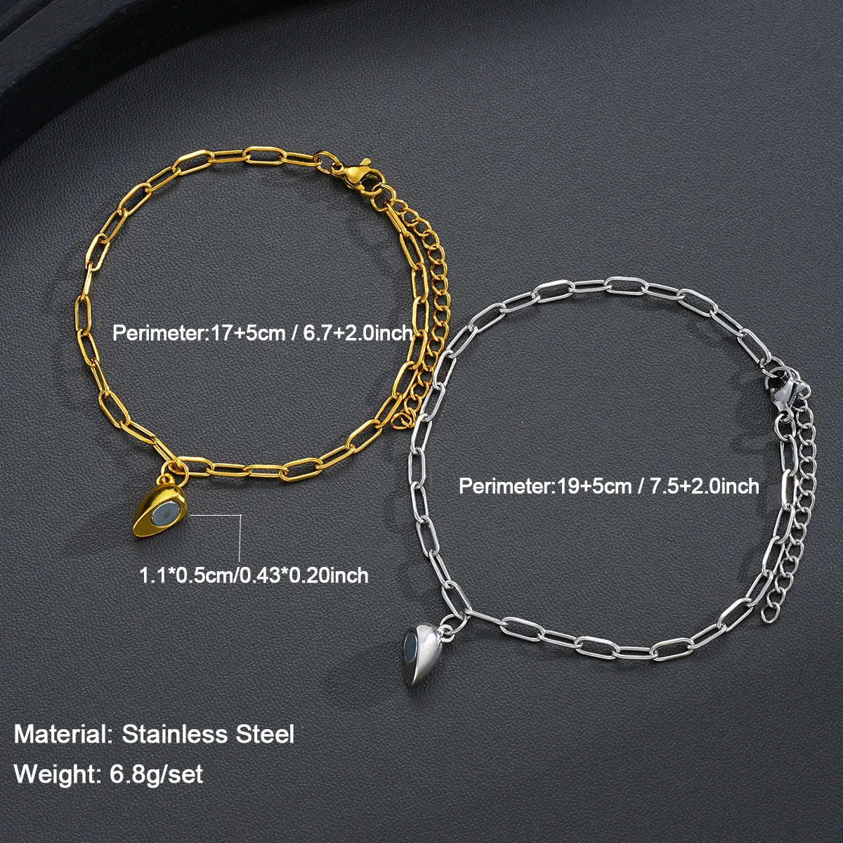 Bracelet Duo Magnétique – Lien du Cœur
