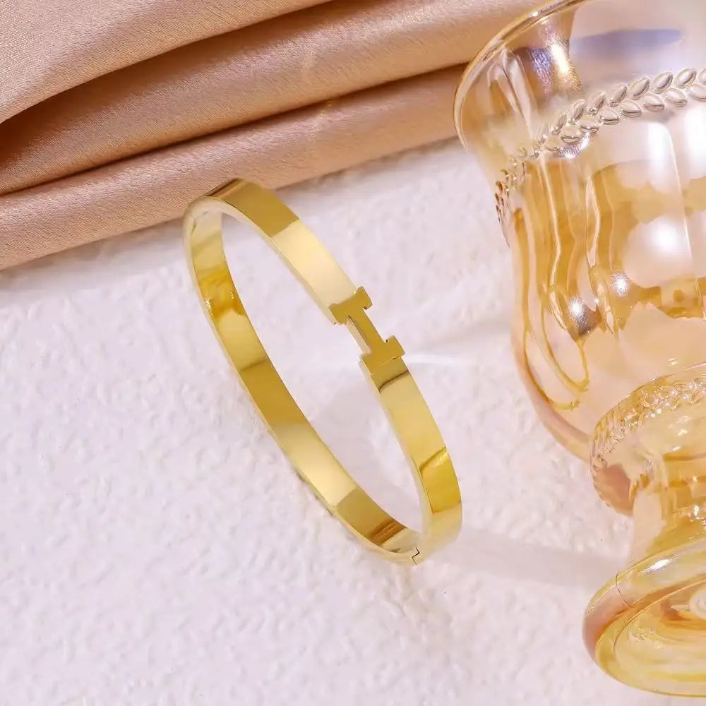 Bracelet Acier Titane Personnalisé Lettres