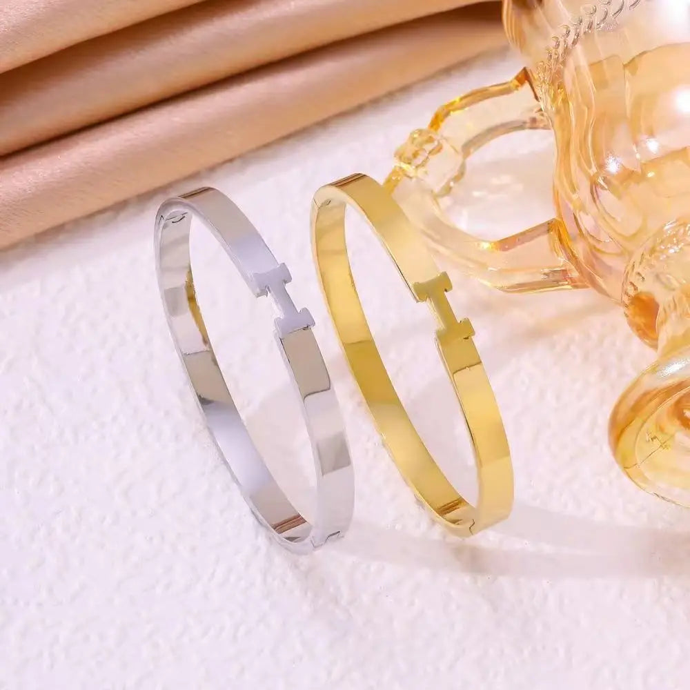 Bracelet Acier Titane Personnalisé Lettres