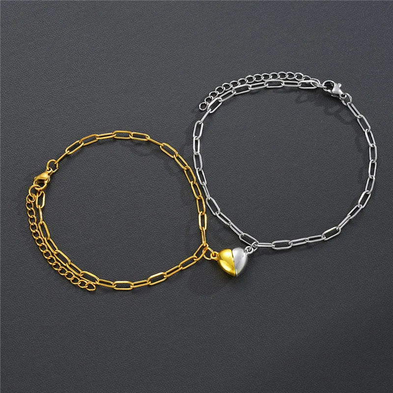 Bracelet Duo Magnétique – Lien du Cœur