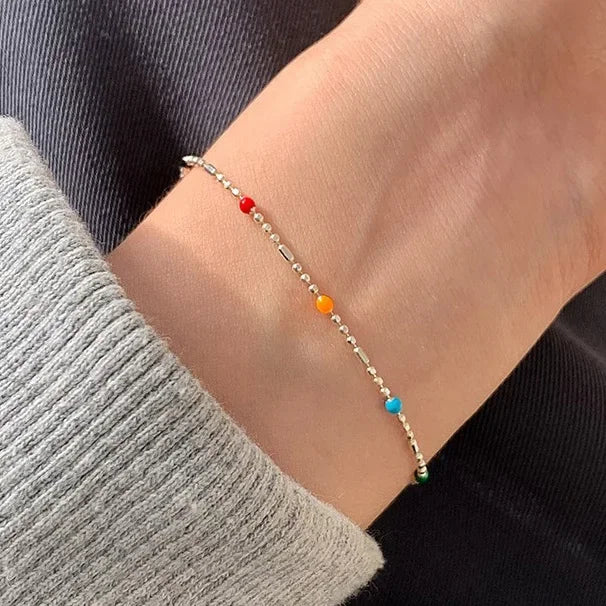 Bracelet Perles Colorées