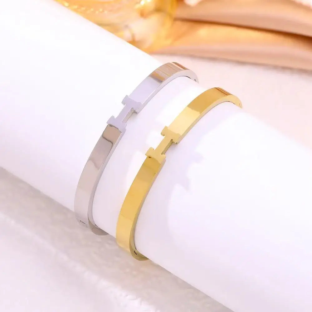 Bracelet Acier Titane Personnalisé Lettres