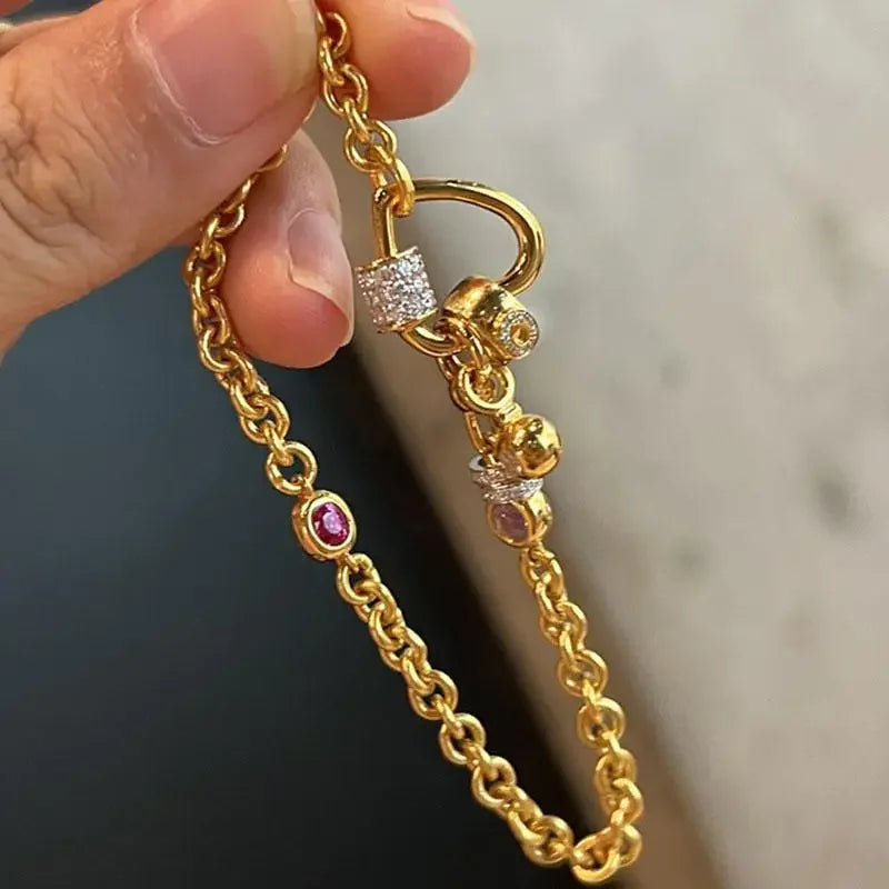 Bracelet Charm Cœur Luxe Mariage