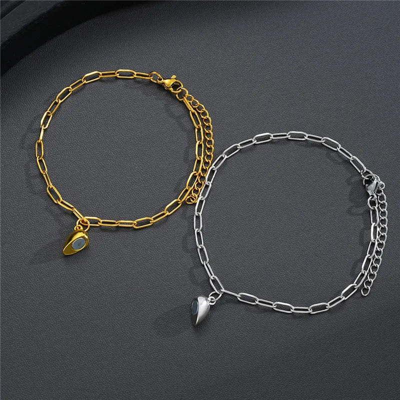 Bracelet Duo Magnétique – Lien du Cœur